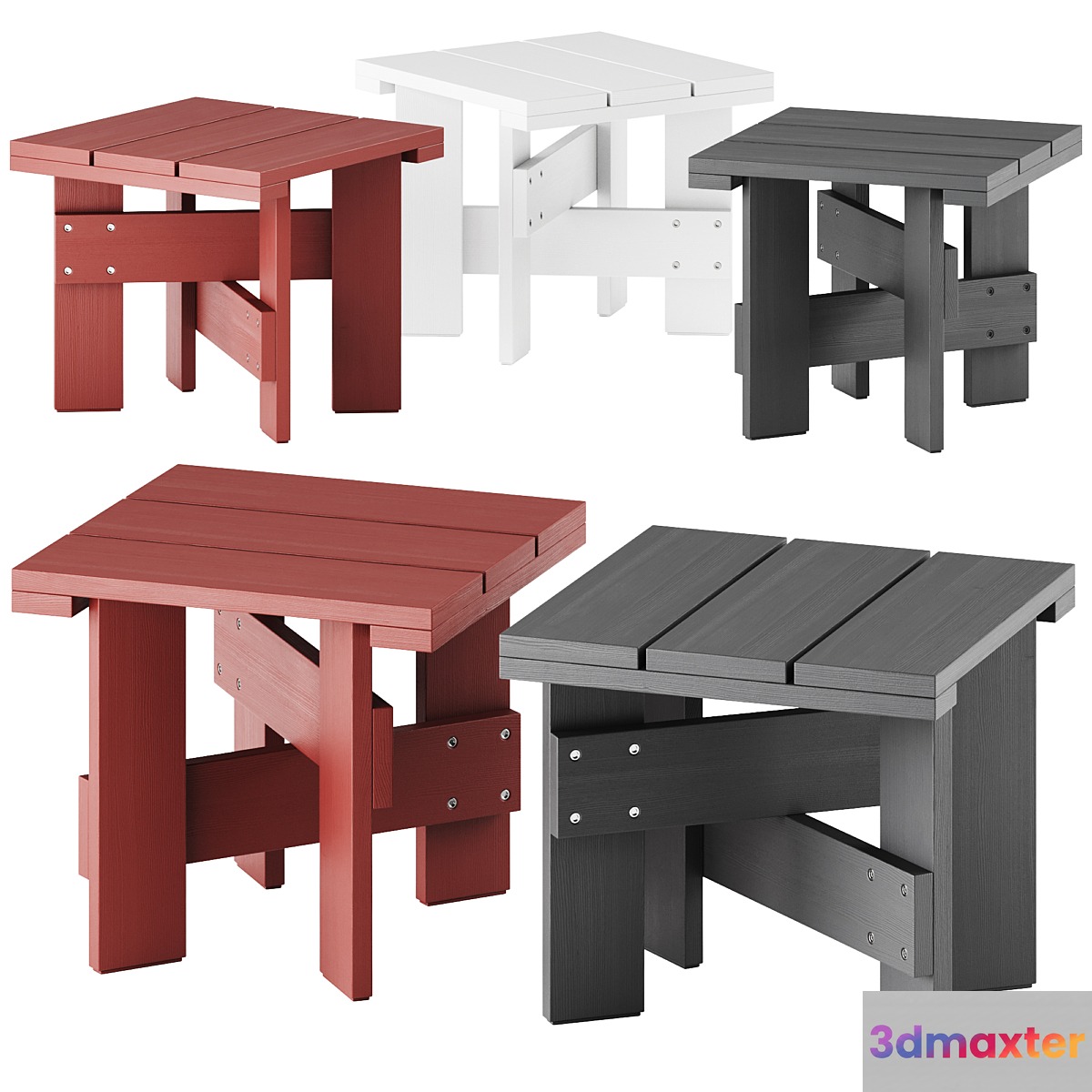 Crate Outdoor Table by Hay - No.2 3D Max