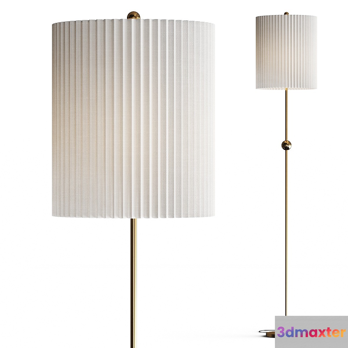 CB2 Marceau Boule Floor Lamp 3D Max