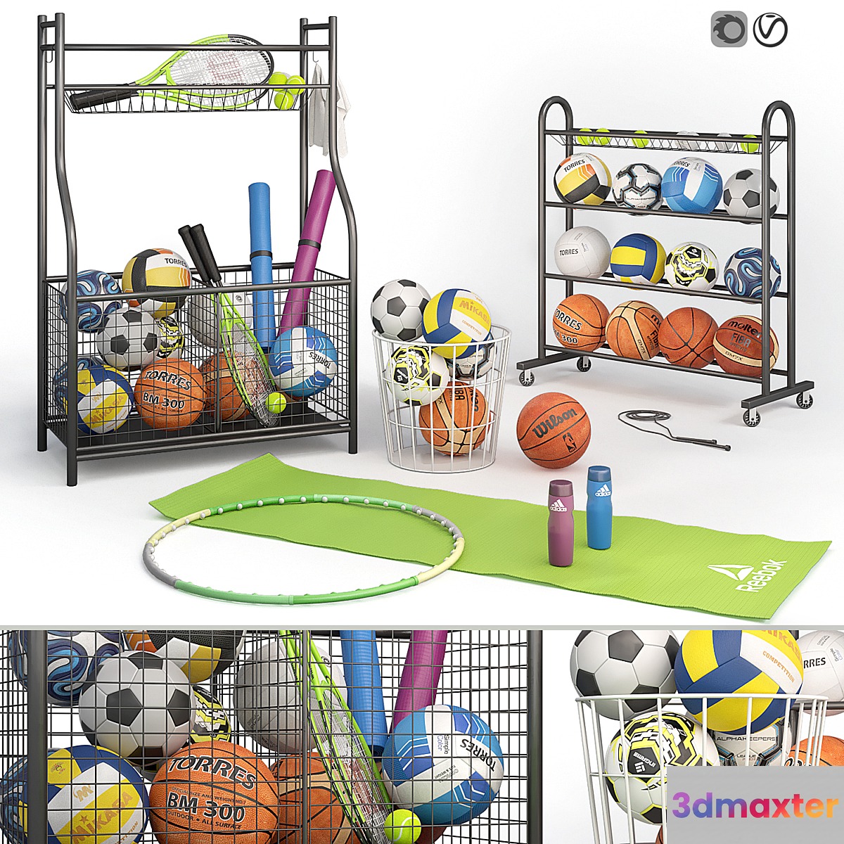 Small gym set 02 3D Max