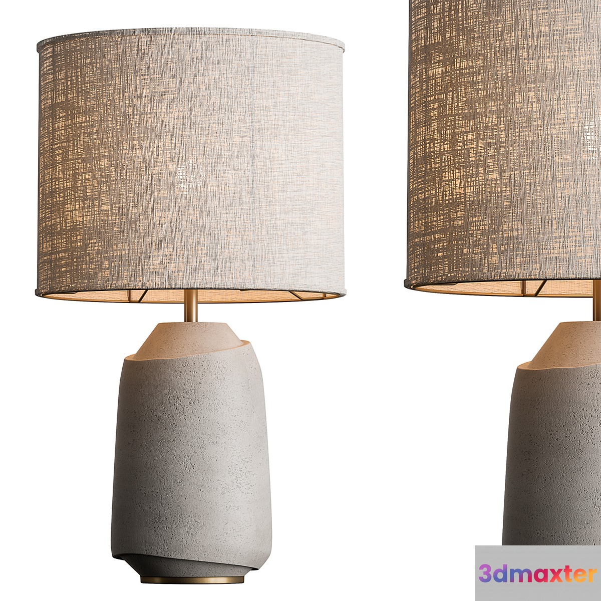 Vase Fabric Table Lamp 04 3D Max