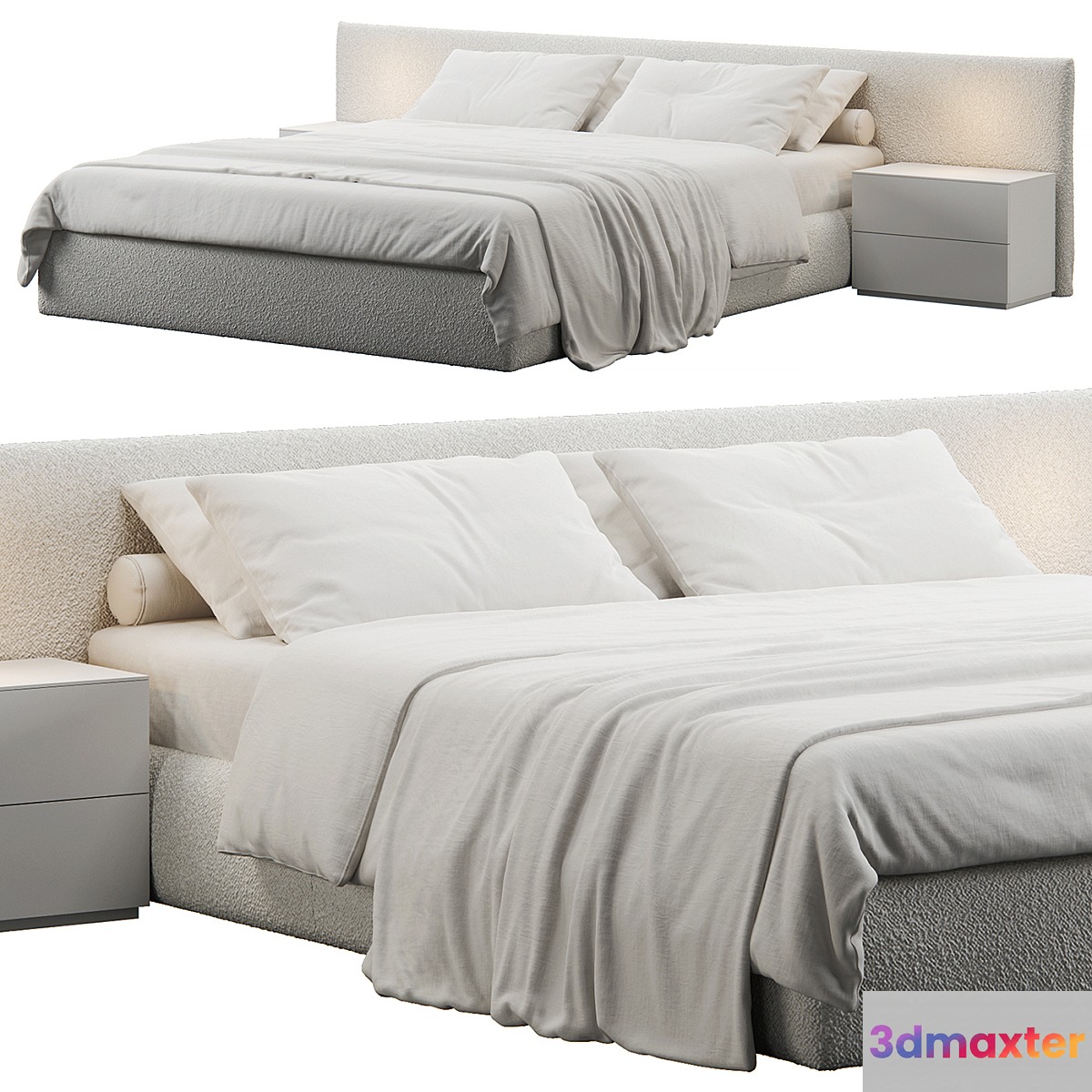 Soft Headboard Bed