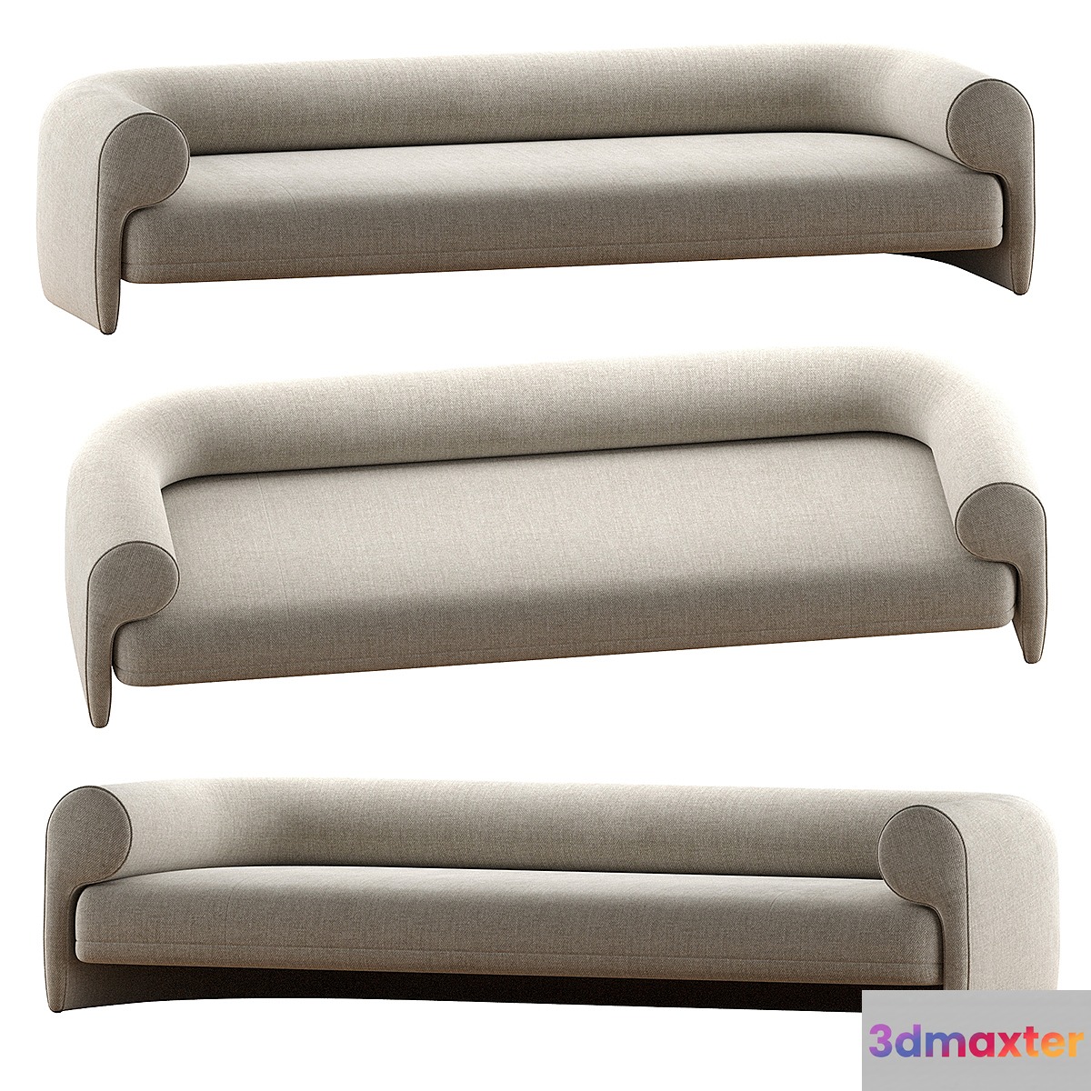 Kasba Sofa by Andrea Bonini 3D Max