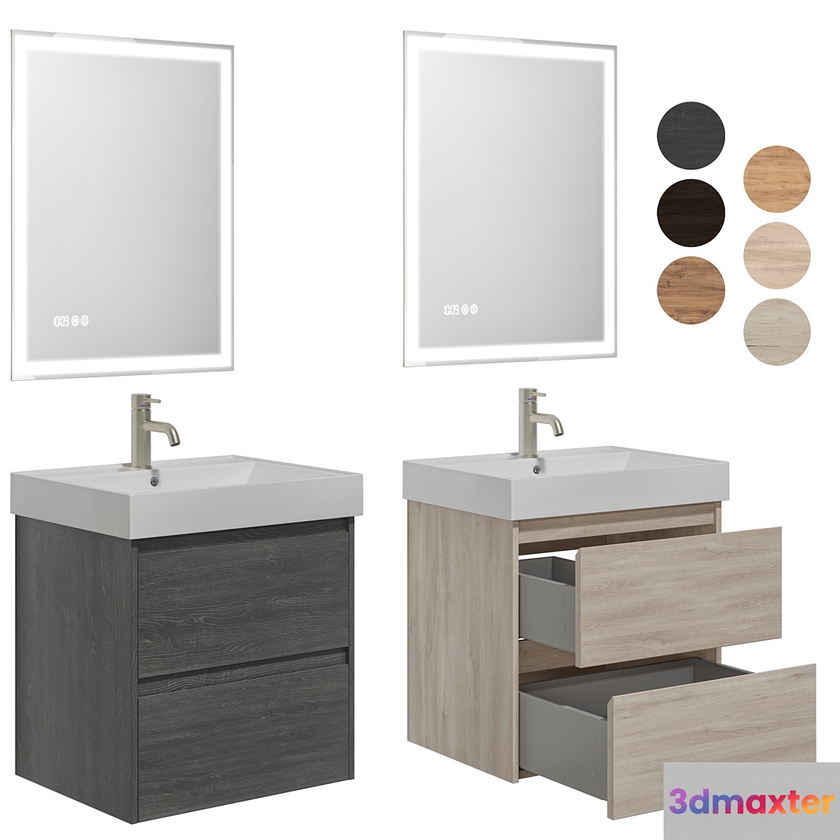 Nova Lite 60 2 drawers 3D Max