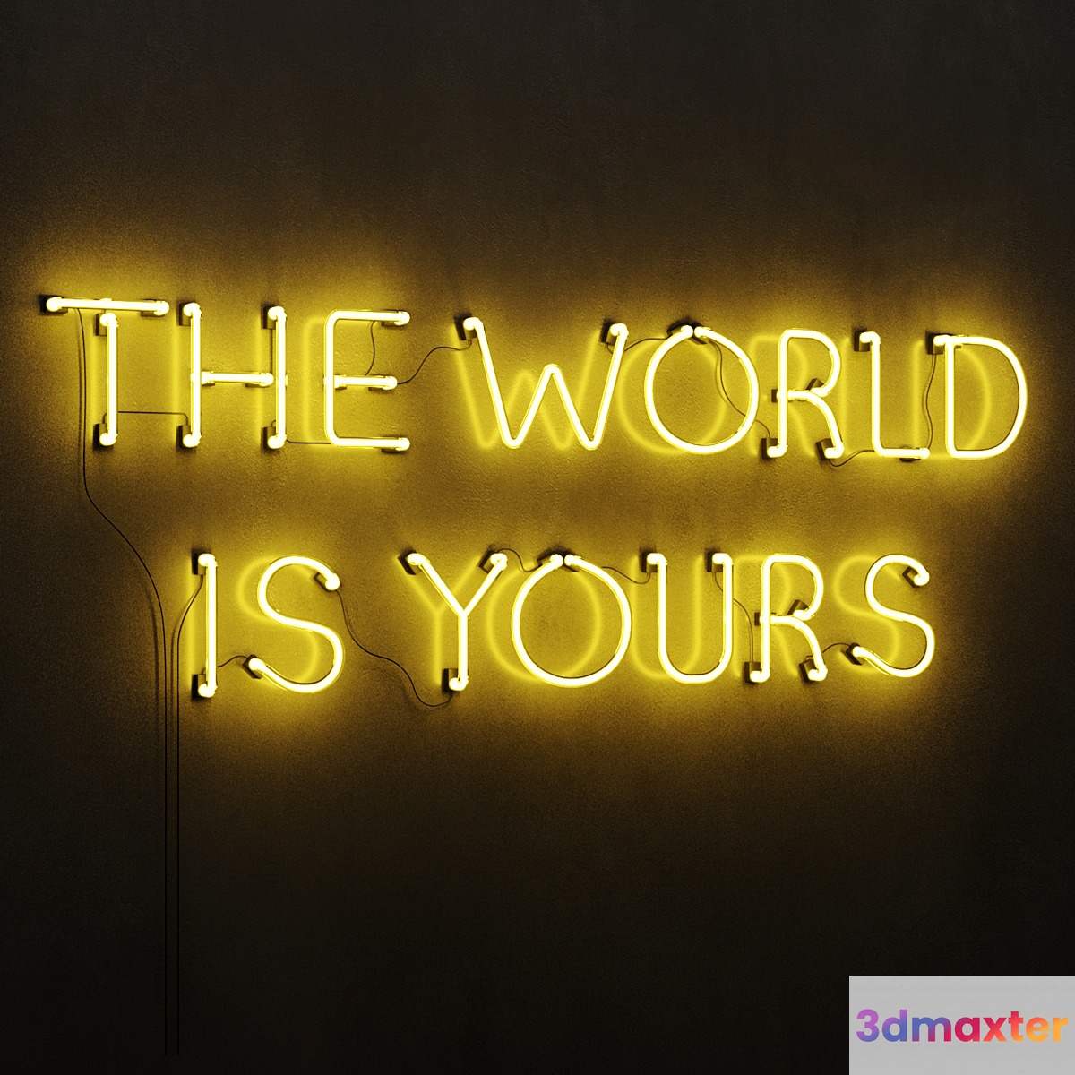 The World Is Yours Neon Light