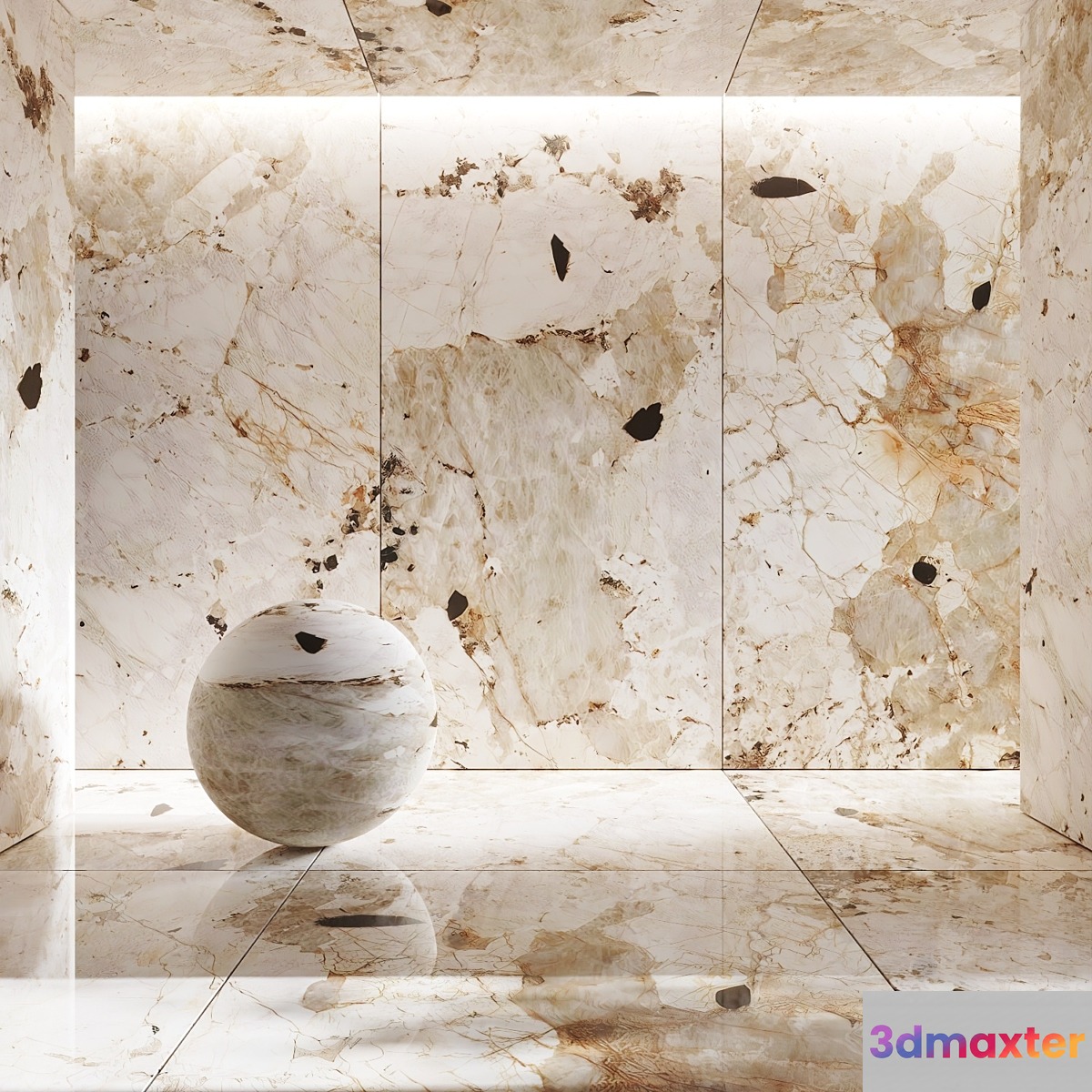 Tundra porcelain tile - No.2 3D Max