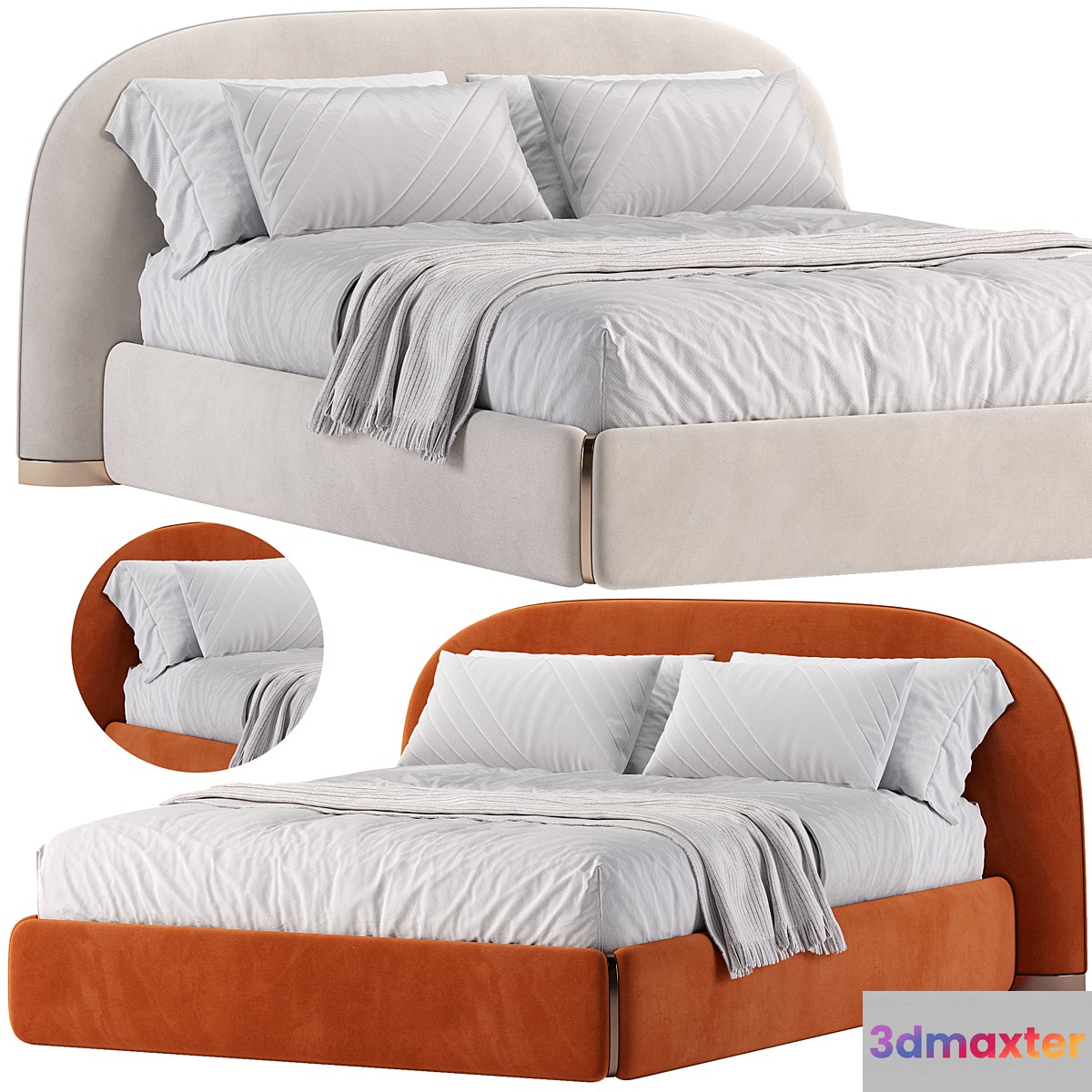 TOLEDO Bed by Black Tie 3D Max