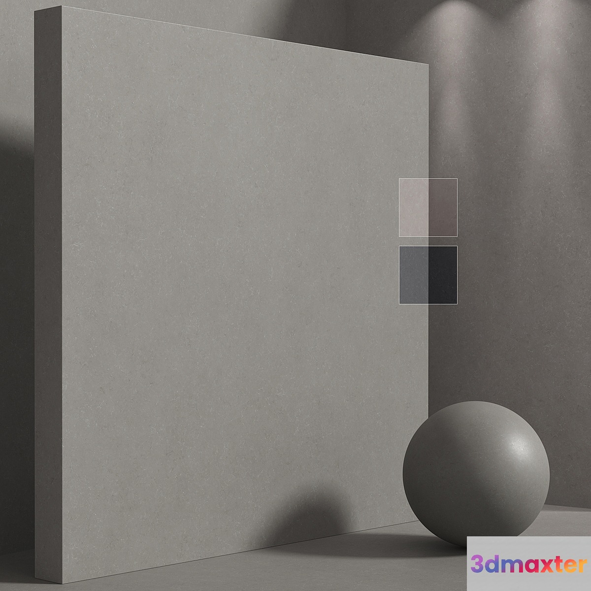 Seamless material - concrete stone granite set 185 3D Max
