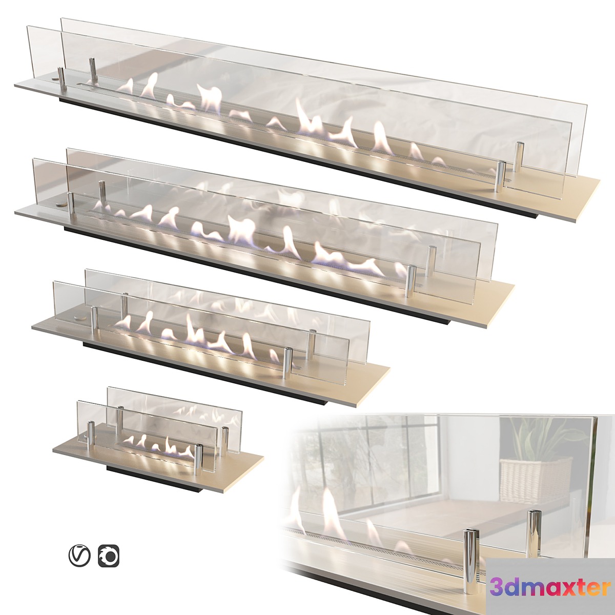Biofireplaces | Bio fireplaces 3D Max