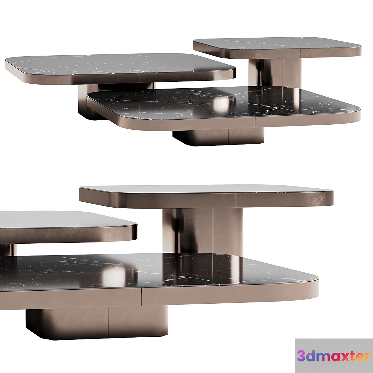 ClassiCon Bow coffee tables 3D Max