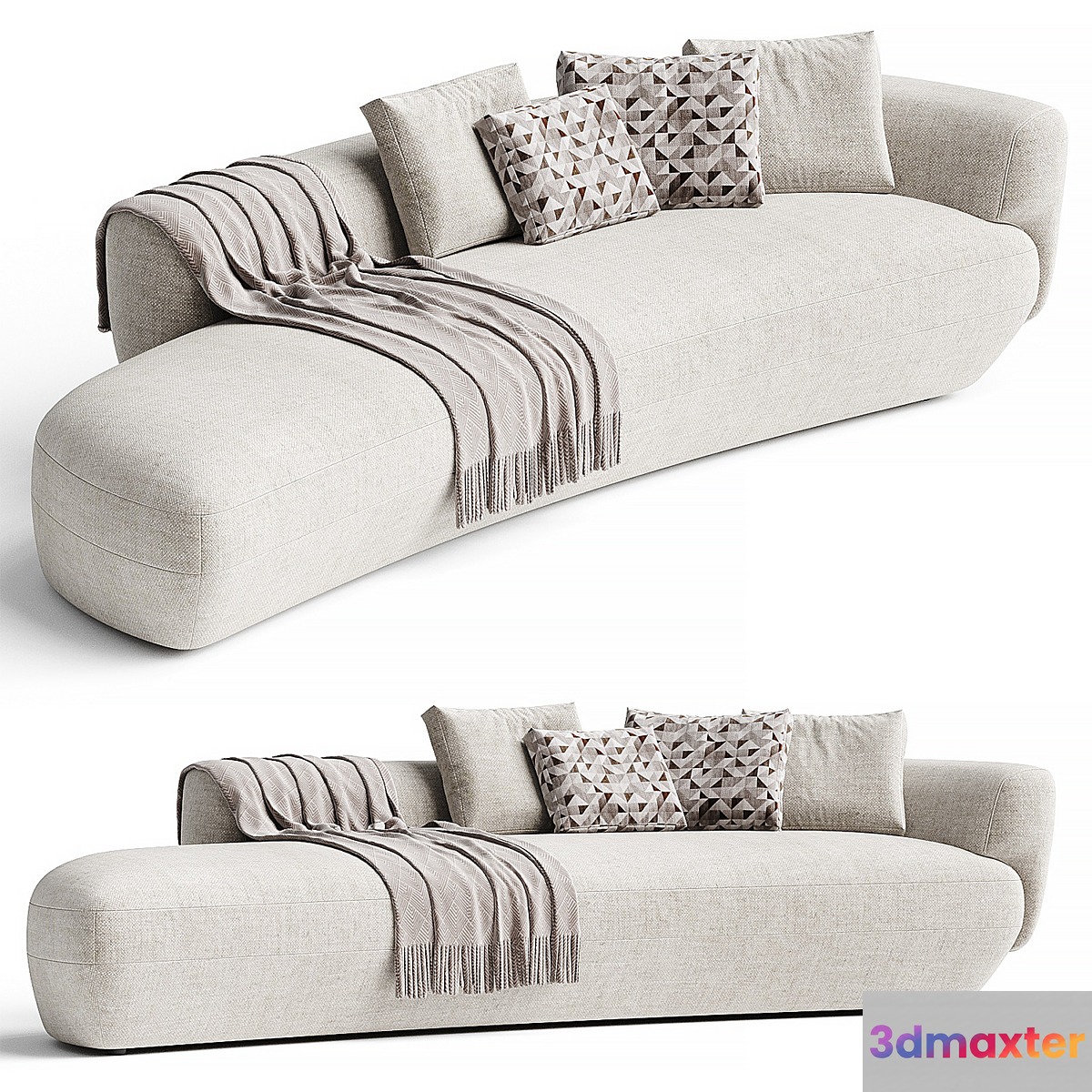 360 CONFIDENT | Curved sofa By Vibieffe