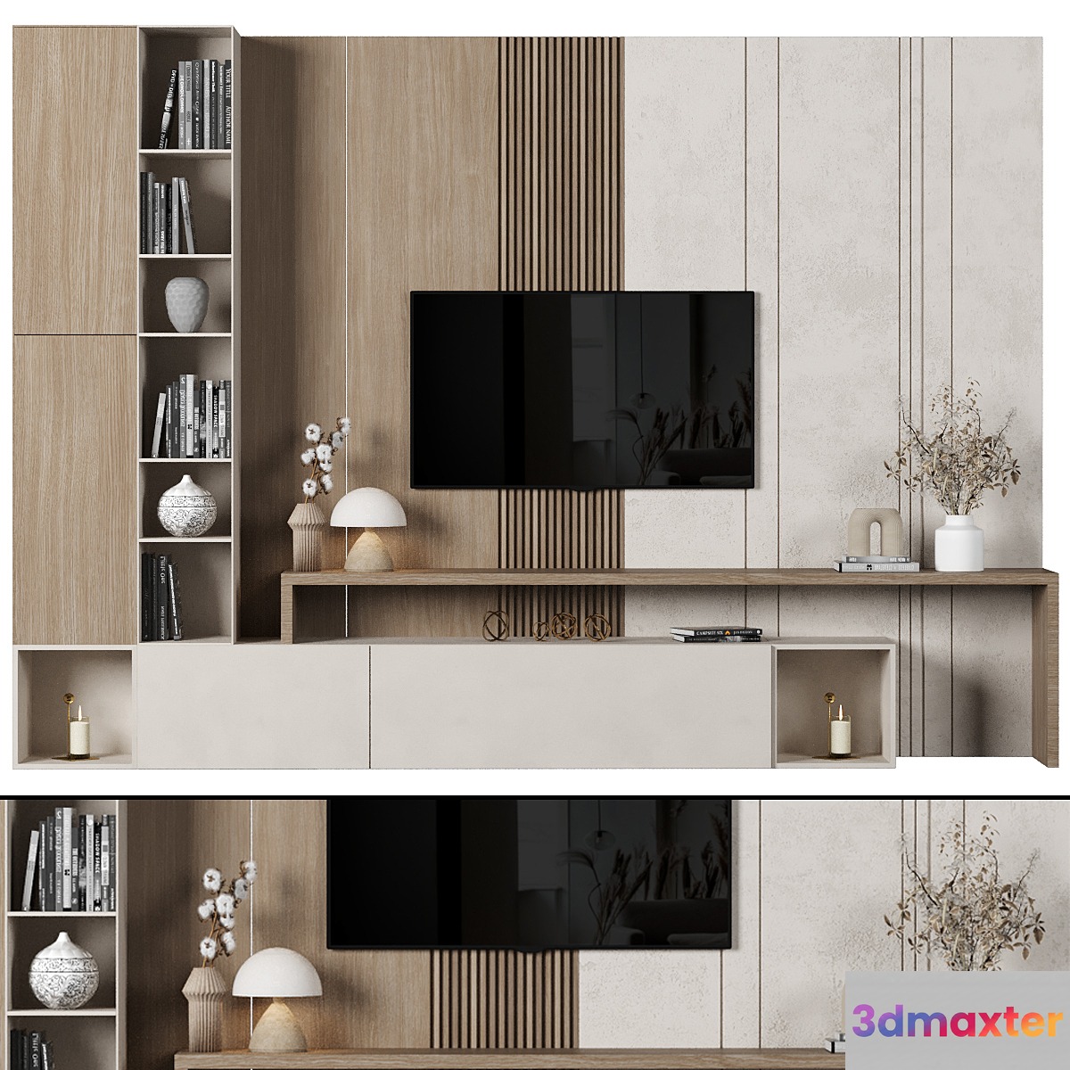 TV Wall 042 3D Max