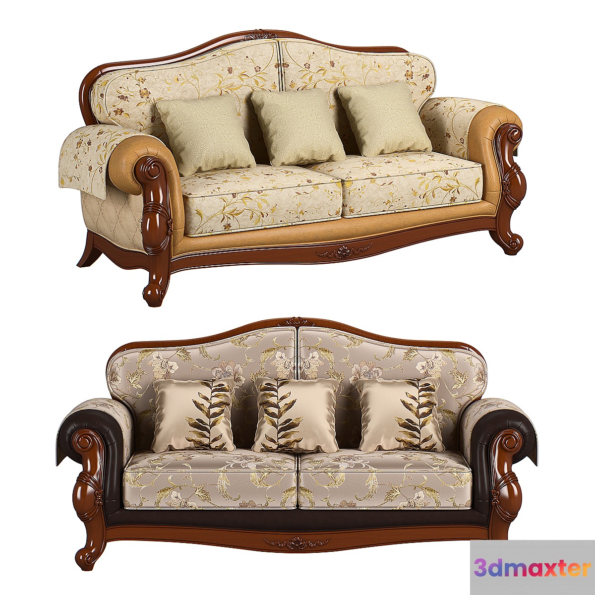 230_1_Carpenter_Sofa_C_3_seats_2280x974x1020 3D Max