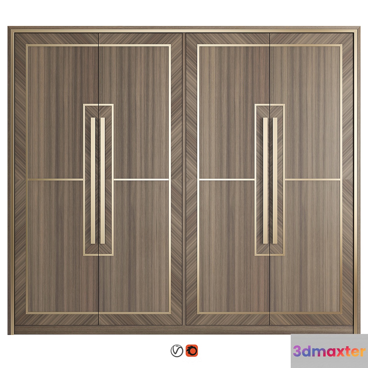 Marquetry Wardrobe 3D Max