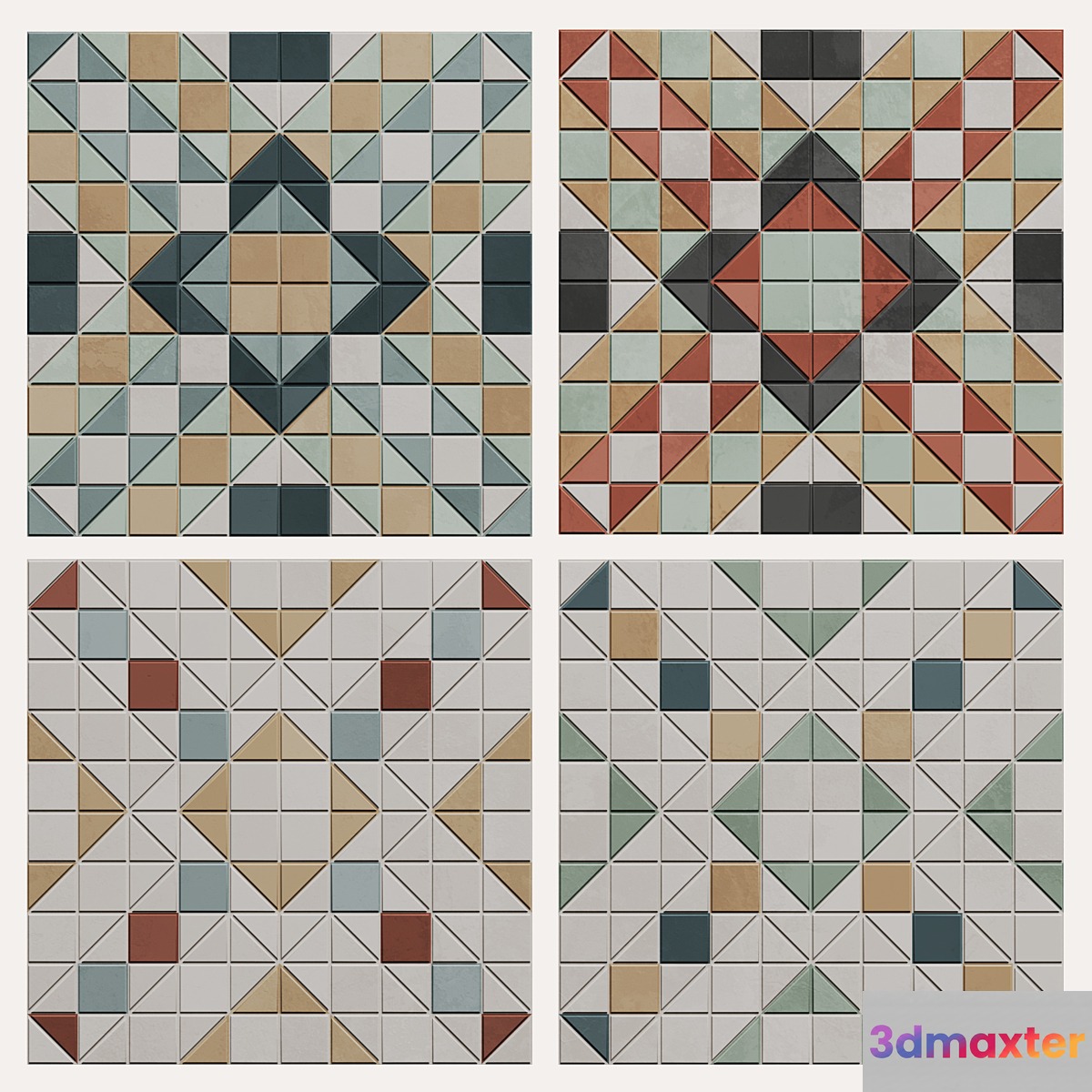 Wow Tesserae Porcelain Tiles 3D Max