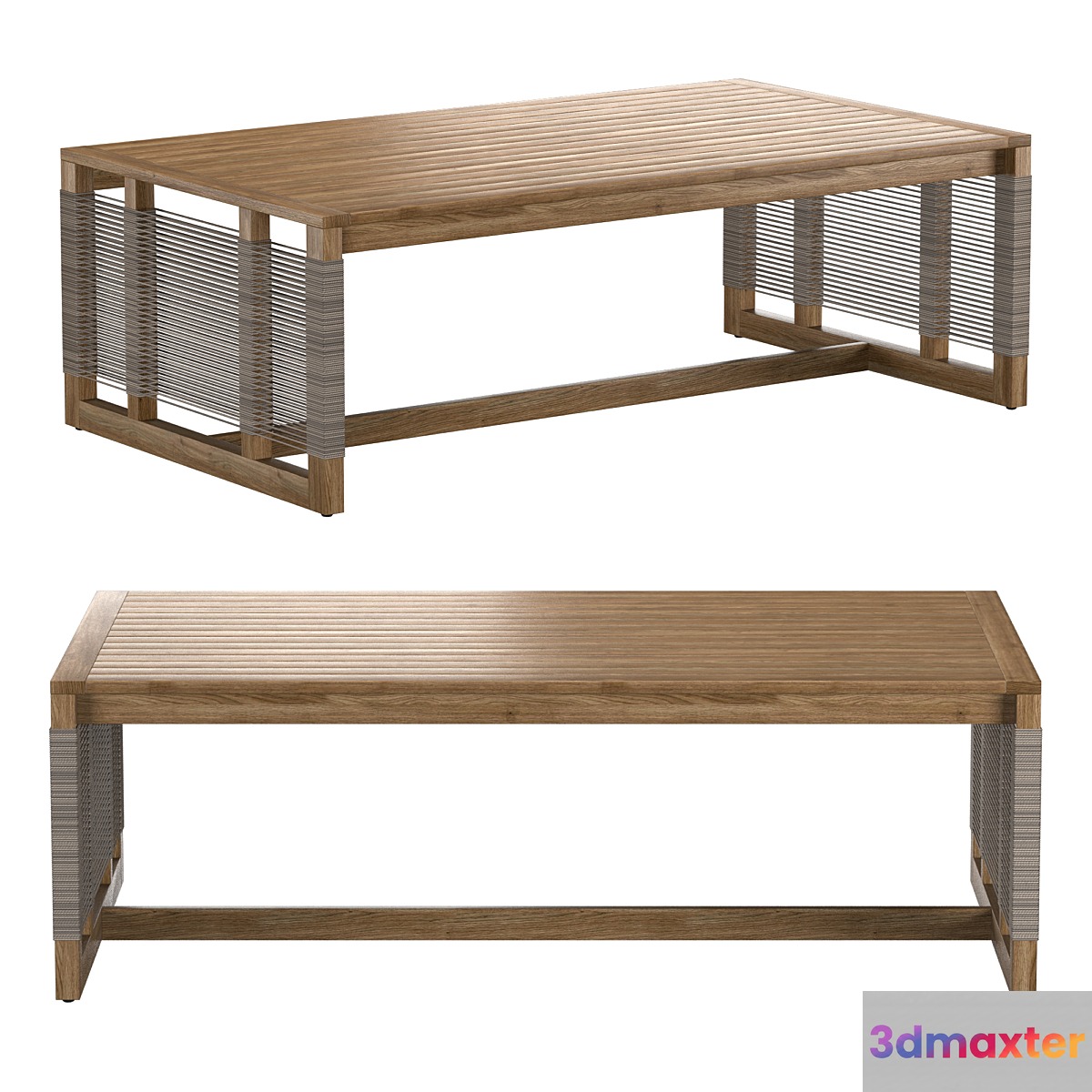 AMALFI OUTDOOR COFFEE TABLE 3D Max