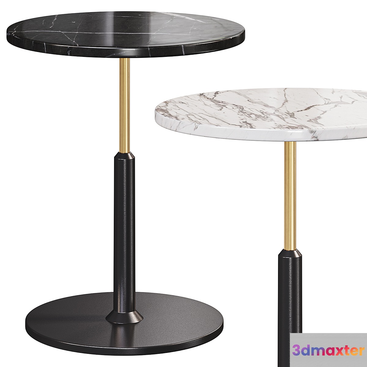 Modern Black Round Bar Table