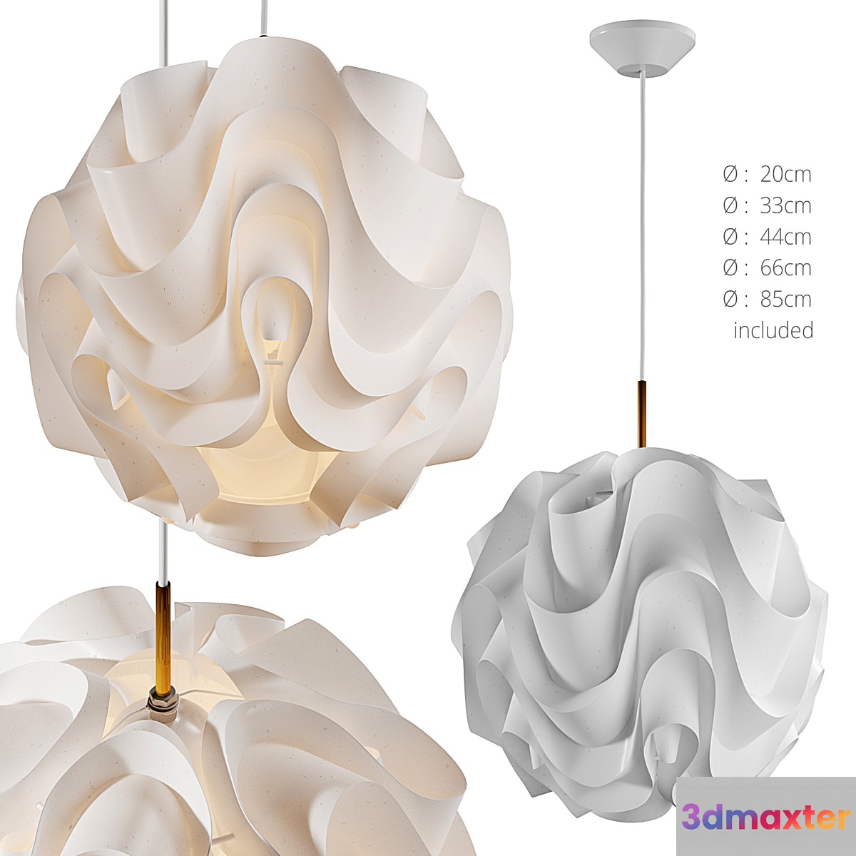 172 Pendant Le Klint 3D Max