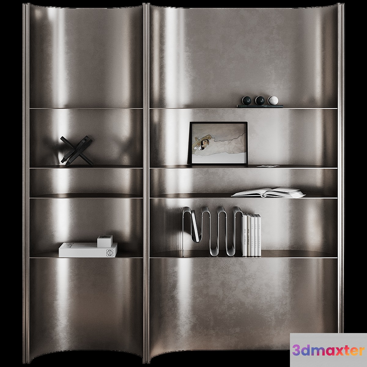 Shelving with decor Glowe - No.2