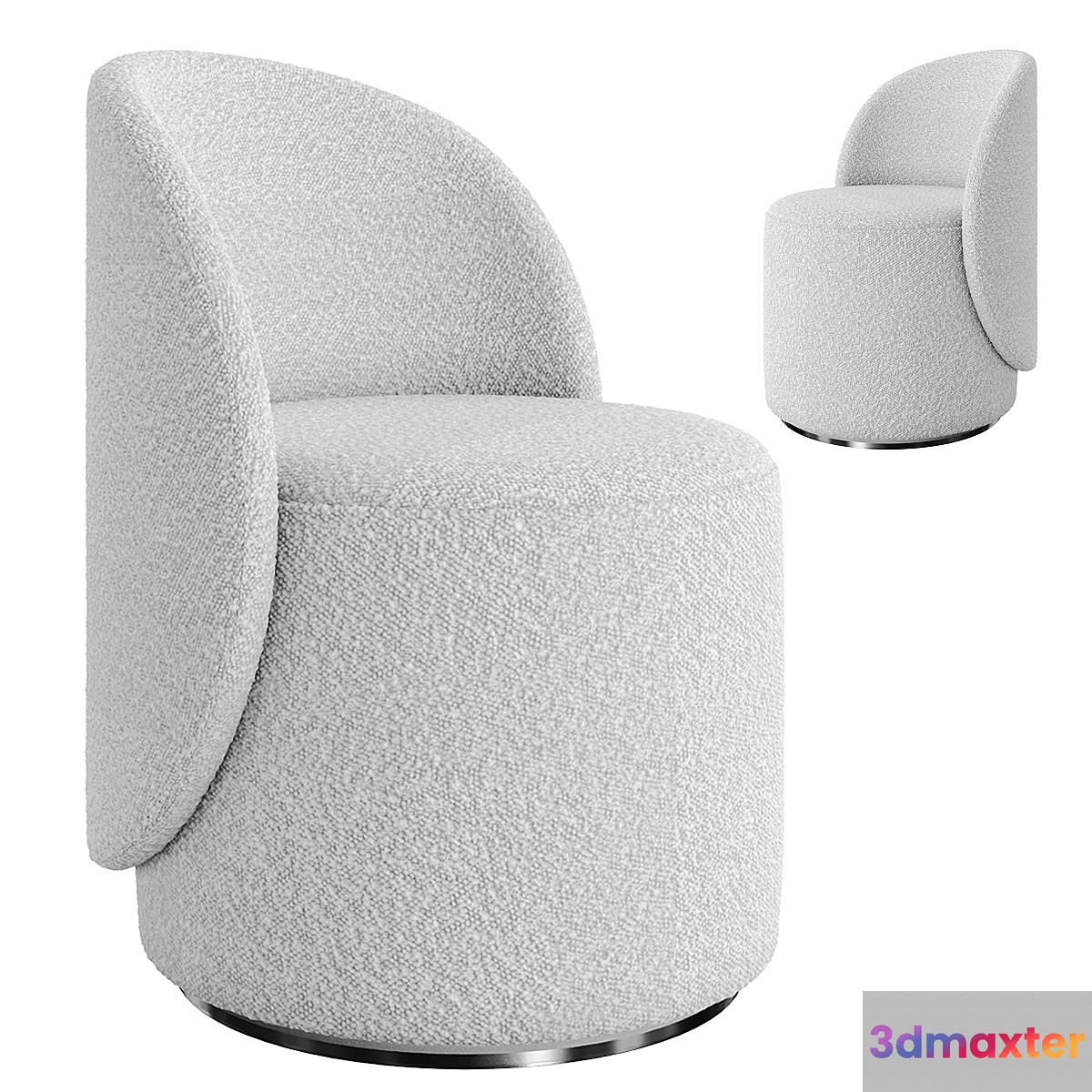 Round swivel chair NORDIC 3D Max