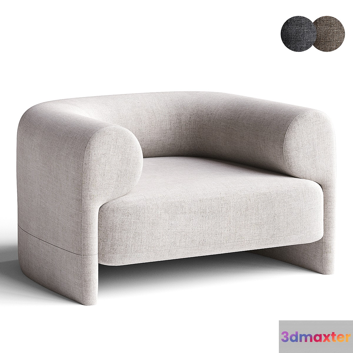 KASBA Armchair BY ANDREA BONINI 3D Max