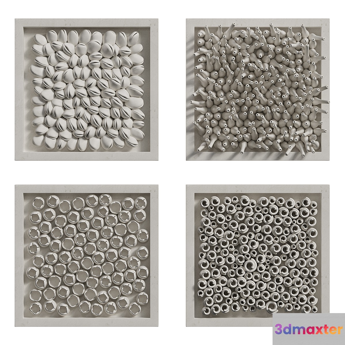 Coral Reef Wall Decoration in frames 2