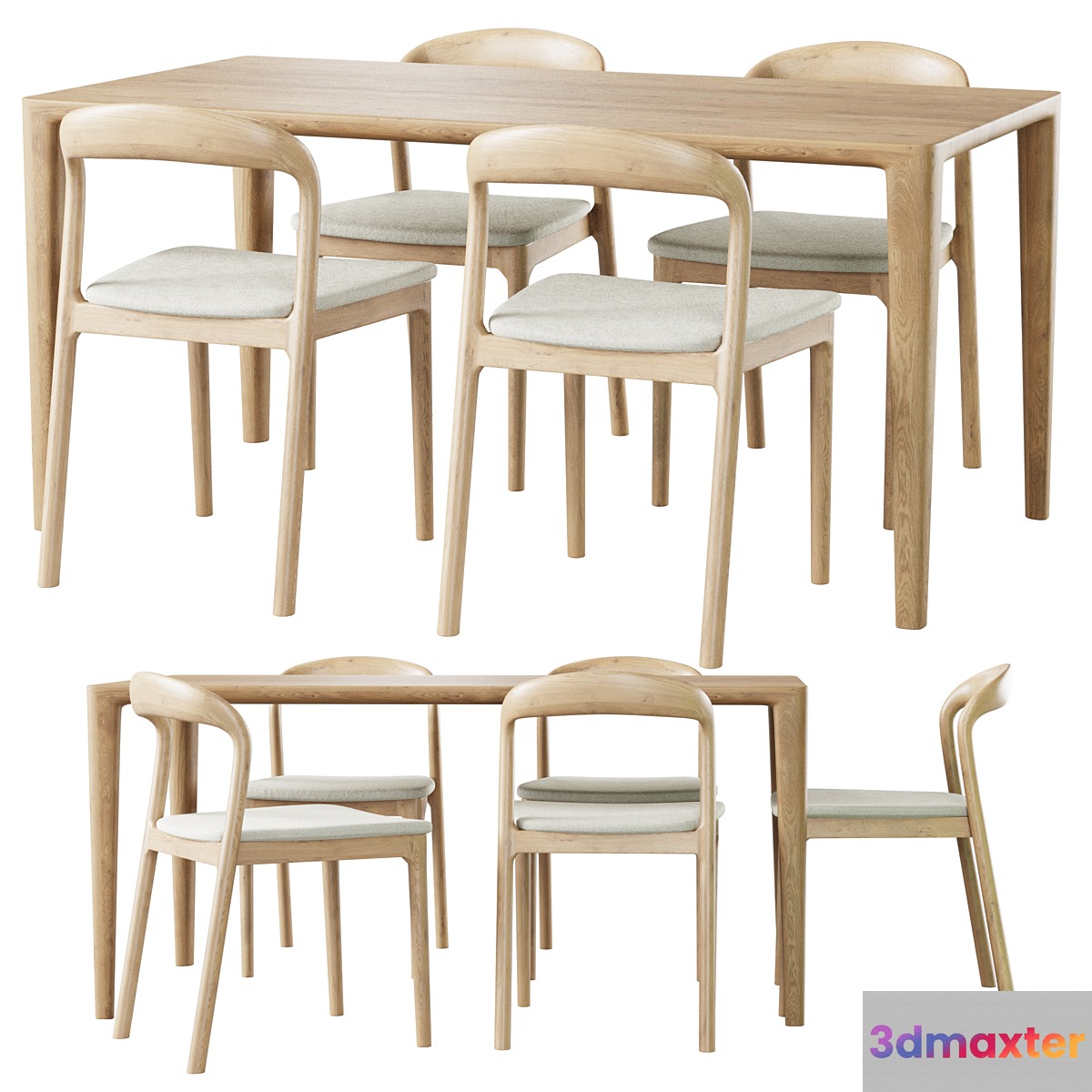 Table Lisbon Chair Canada 3D Max