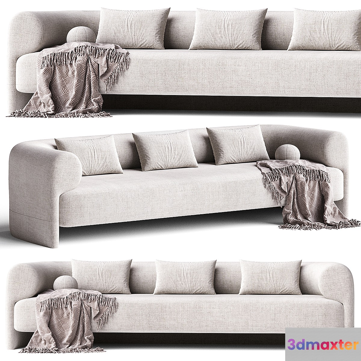Kasba Sofa by Andrea Bonini 3D Max