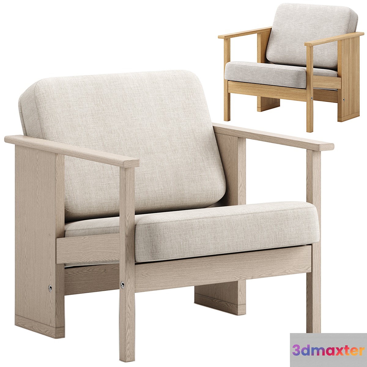 Block Lounge Chair - Form & Refine 3D Max