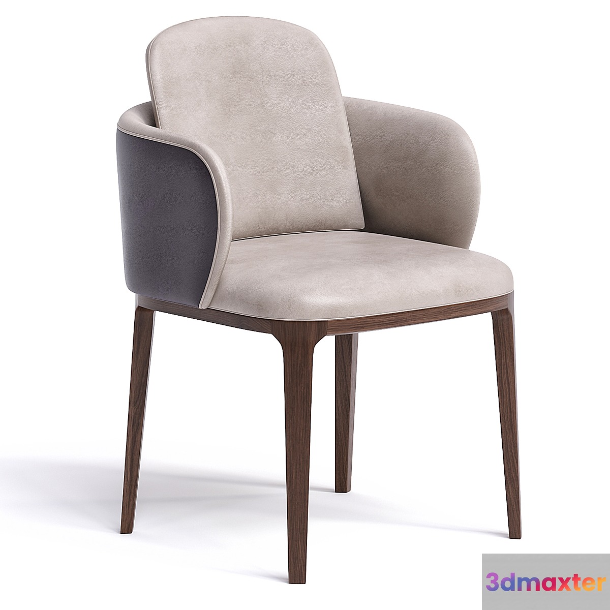 Manda Wood chair 3D Max