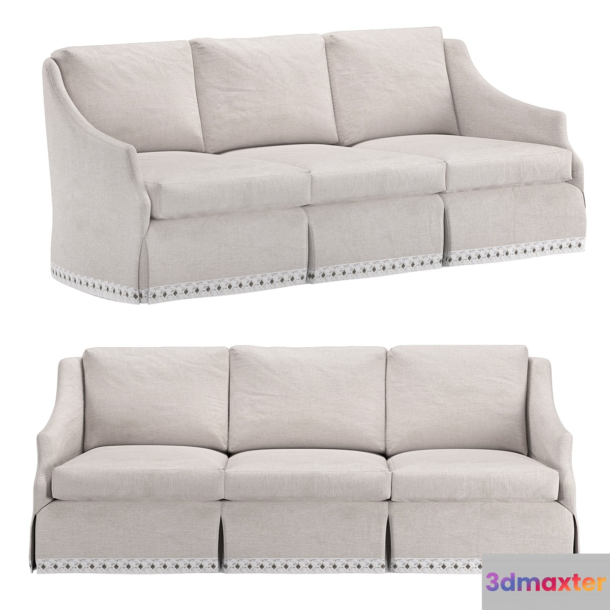 Fiora Waterfall Skirt Sofa V955W-S - No.2
