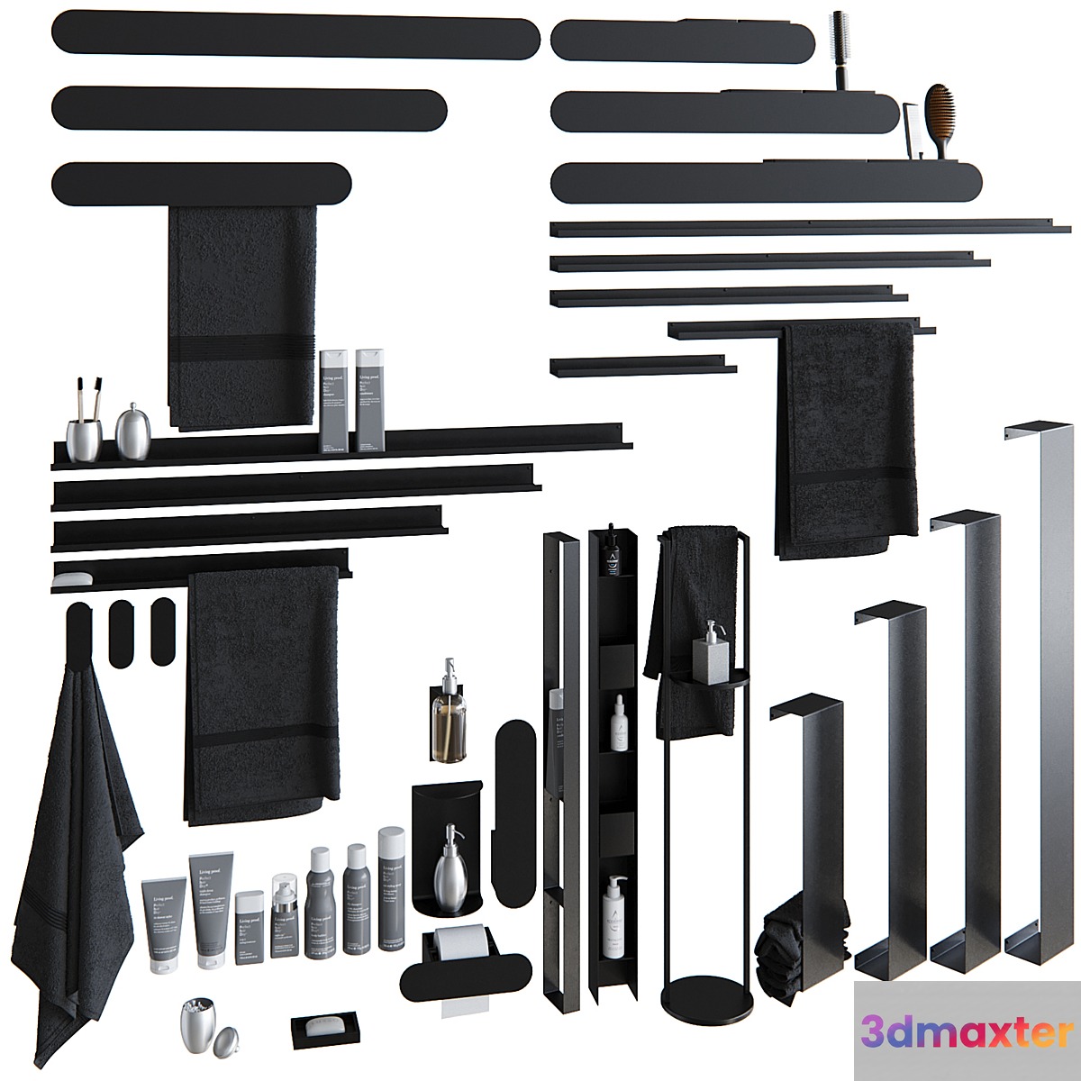 Bathroom accessories from MyOry 3D Max