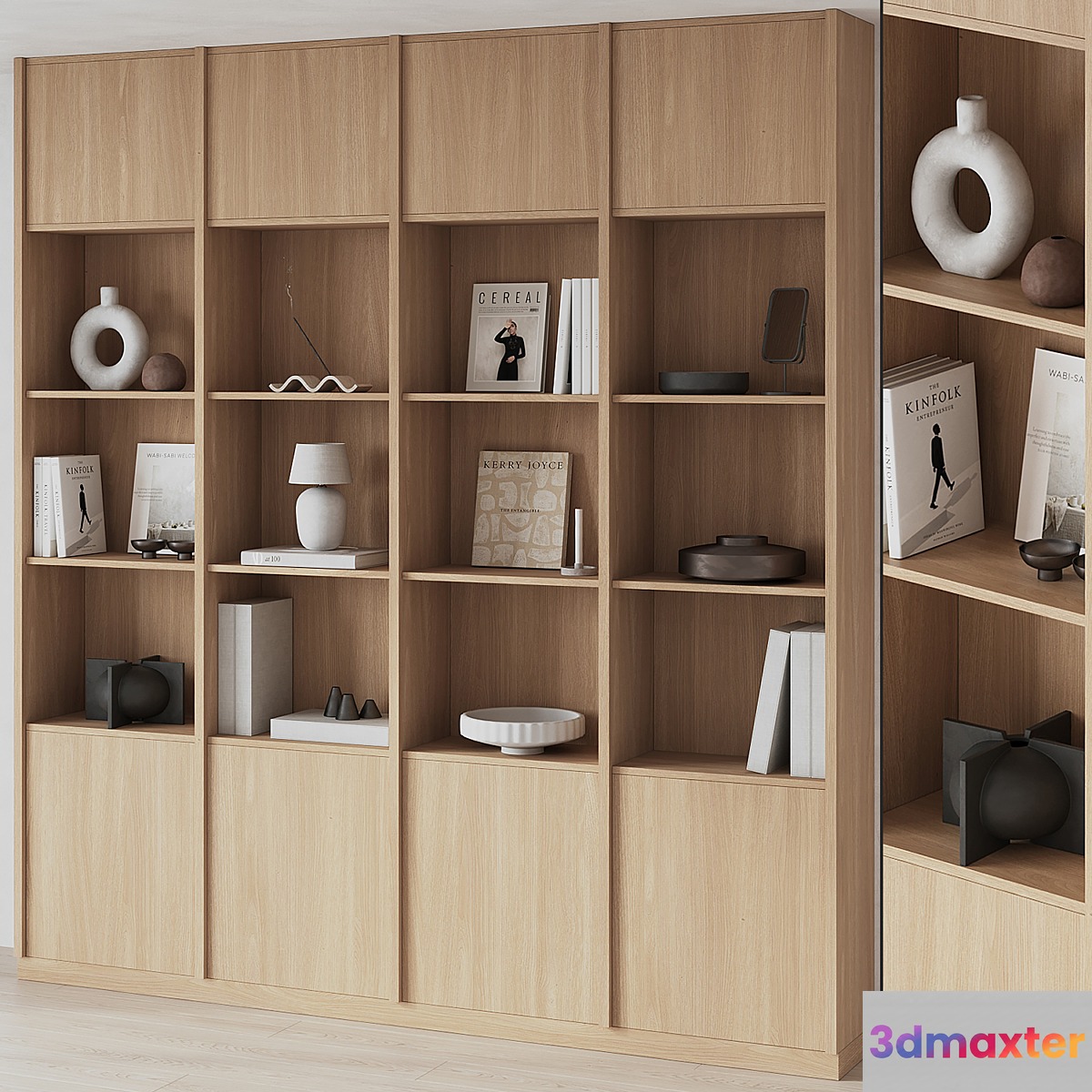 Big Bookcase with Modern Decor