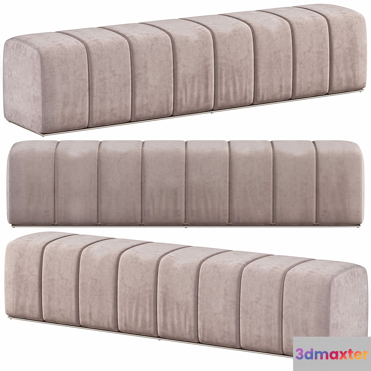 Dali Ottoman Beige by Casalusso 3D Max