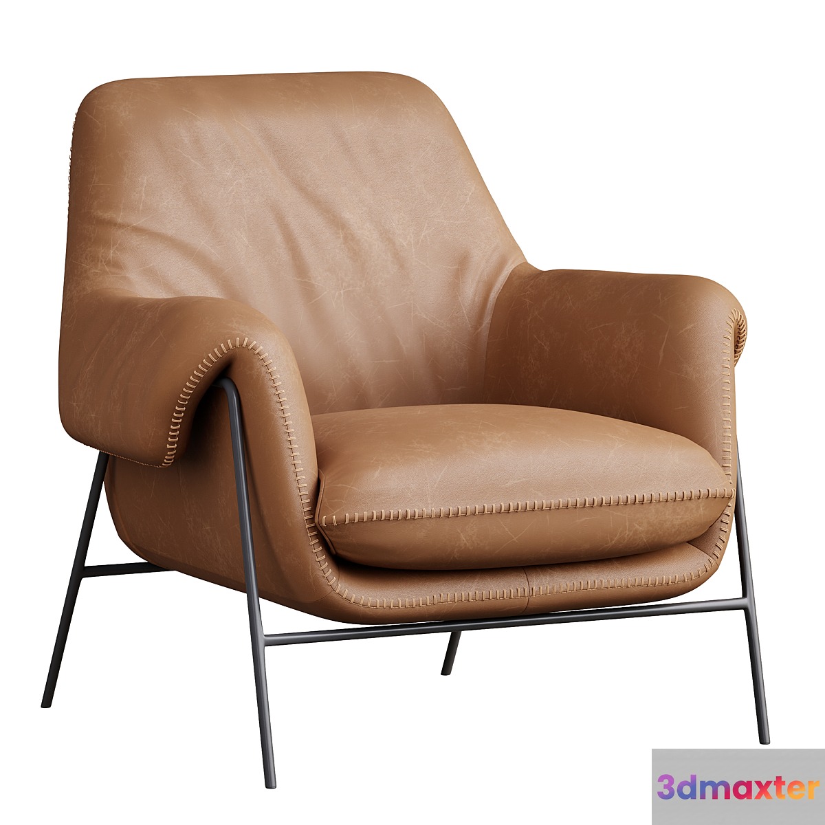 Engles leather chair 3D Max