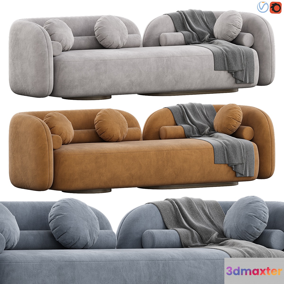 Nordic Sofa 3D Max