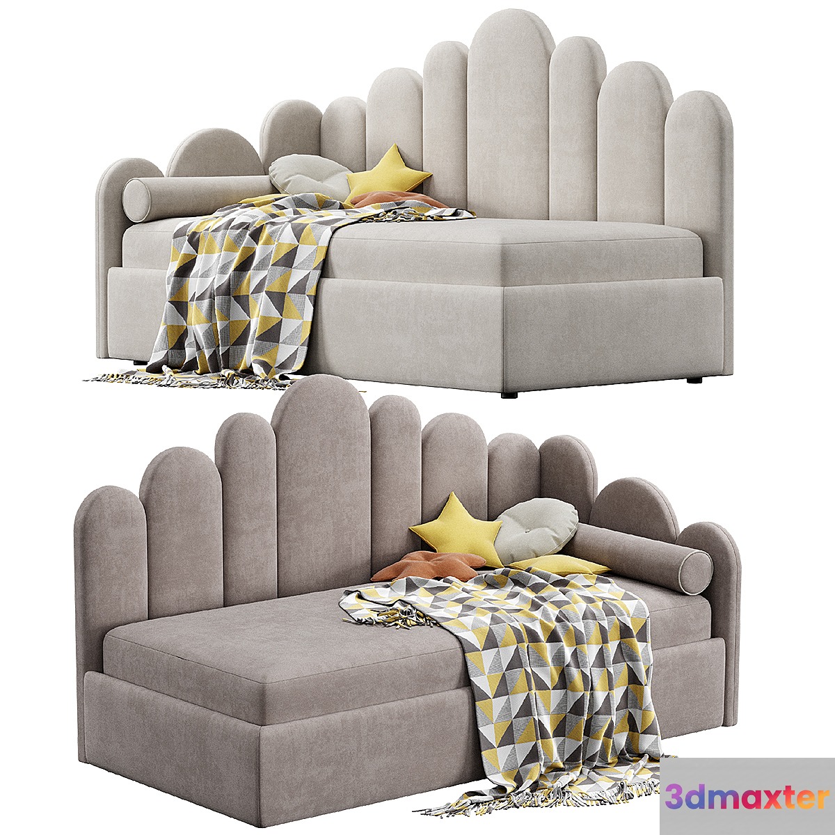 Bed Bambini kids 3D Max