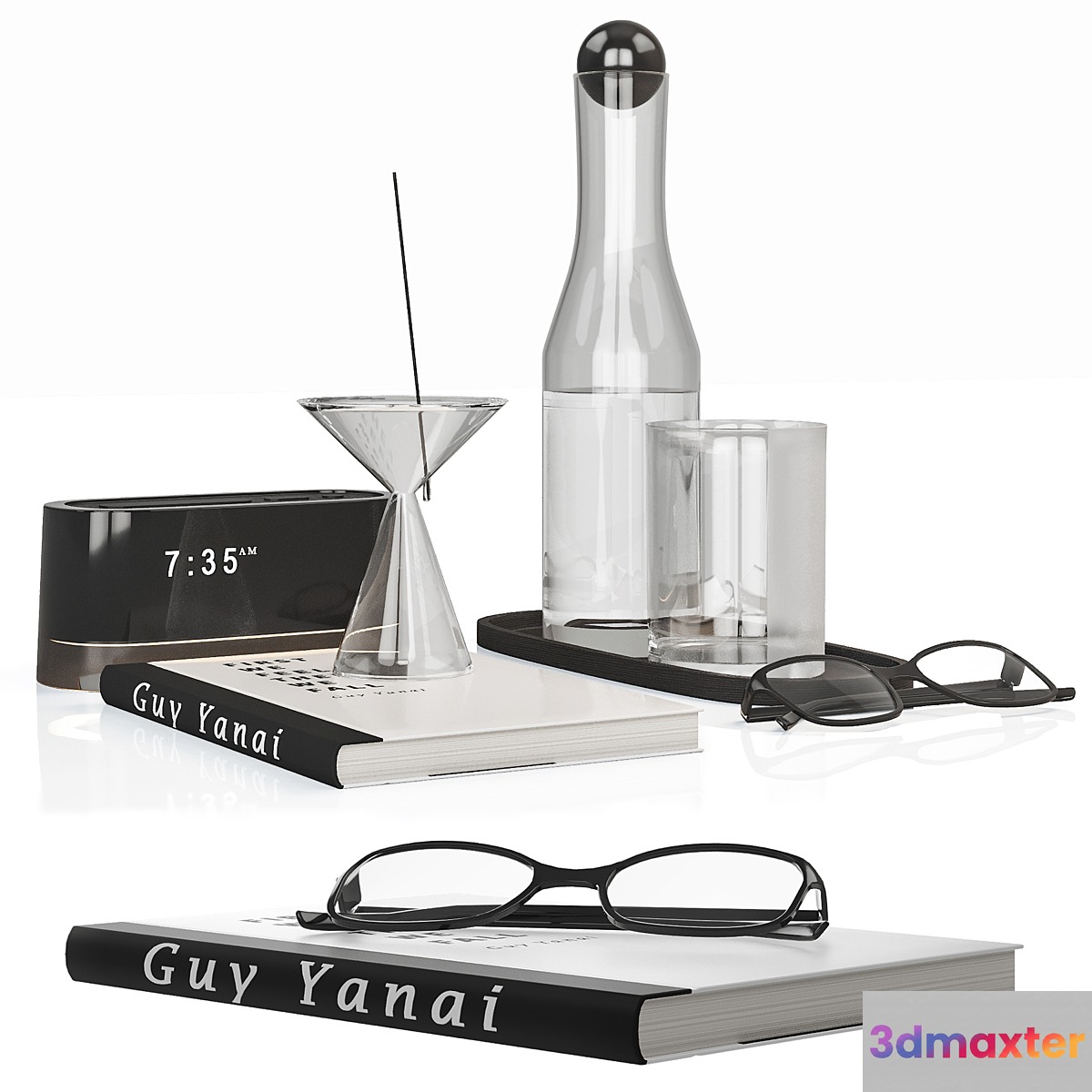 Minimalistic men decor with a carafe