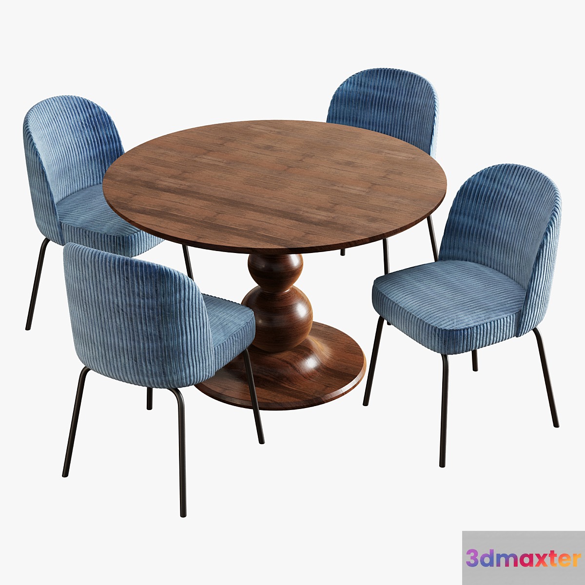 be pure home blanco table vogue chair 3D Max