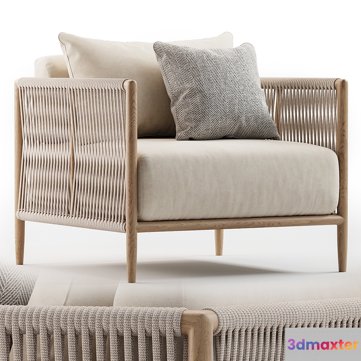 Maldives Lounge Chair Brown Jordan 3D Max