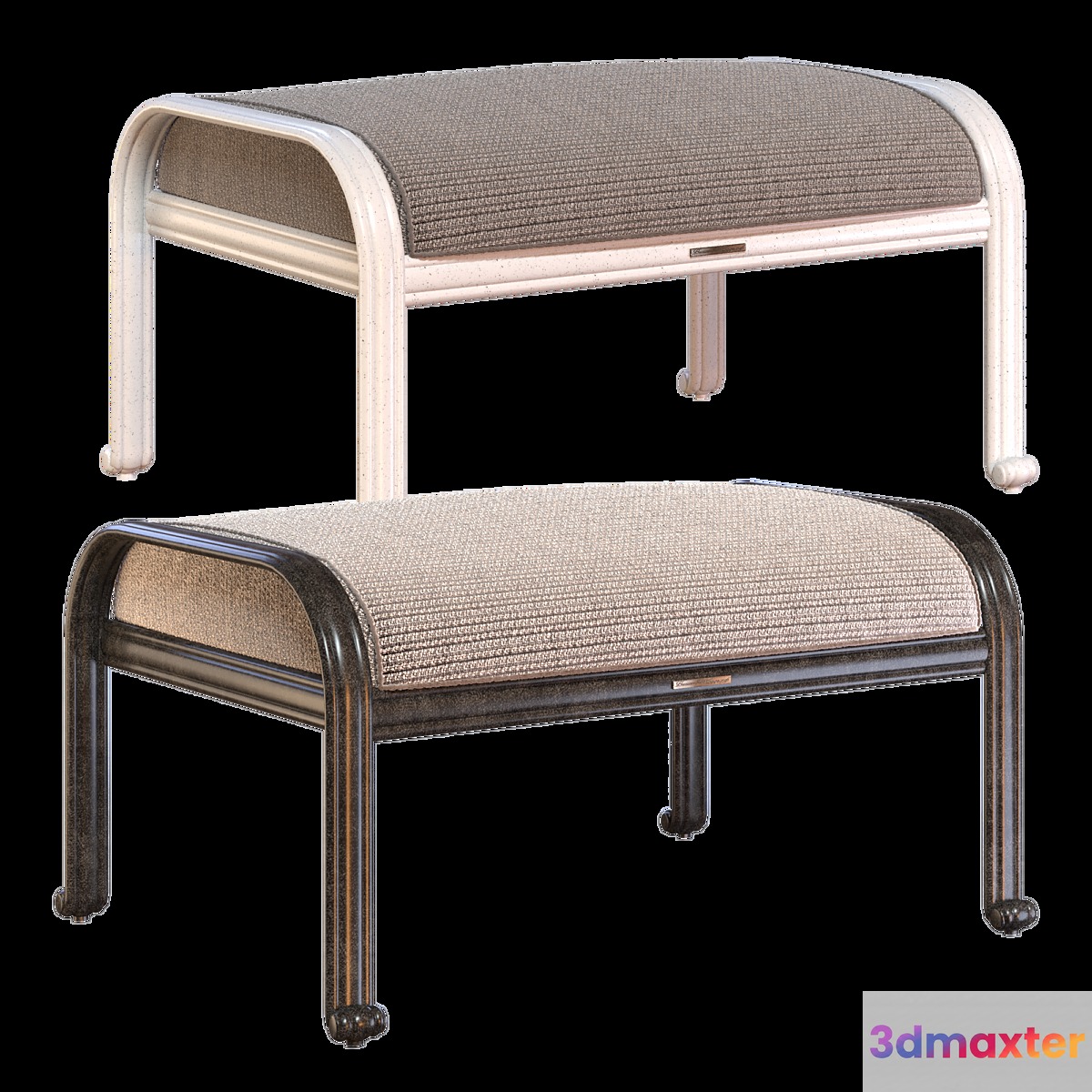 OM Classic Padded stool - No.2 3D Max