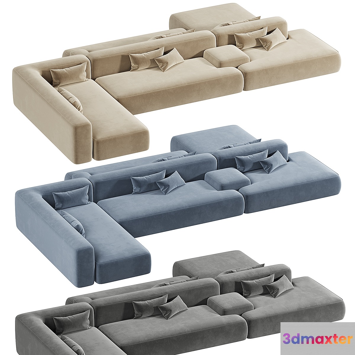 Modular sofa Lema Cloud 3D Max