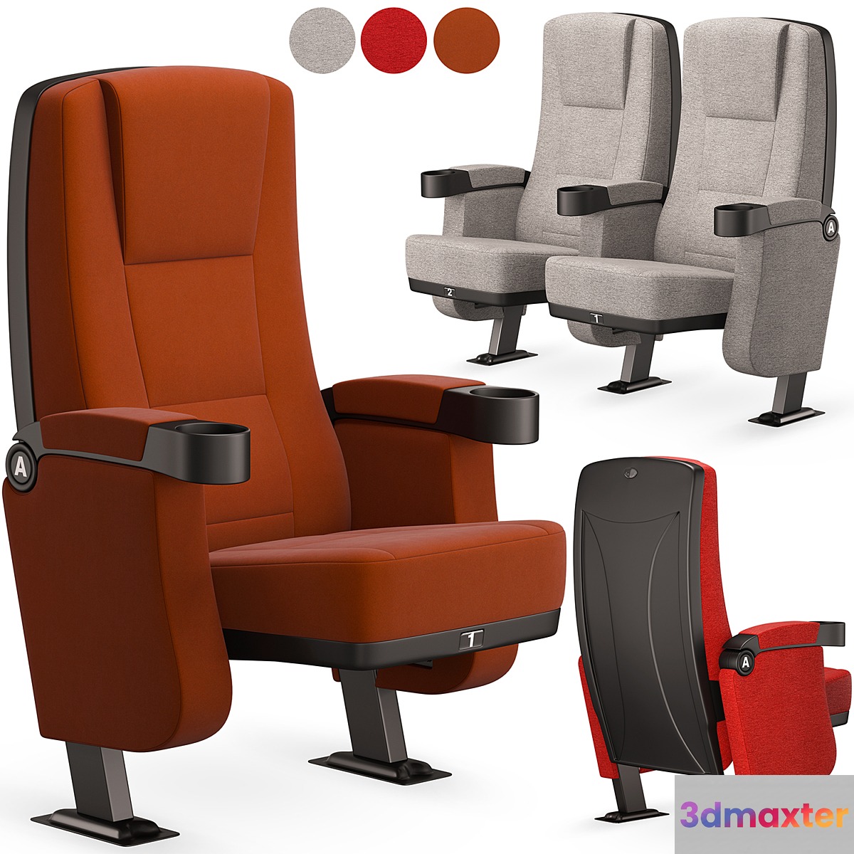 Cinema Chair 01 3D Max