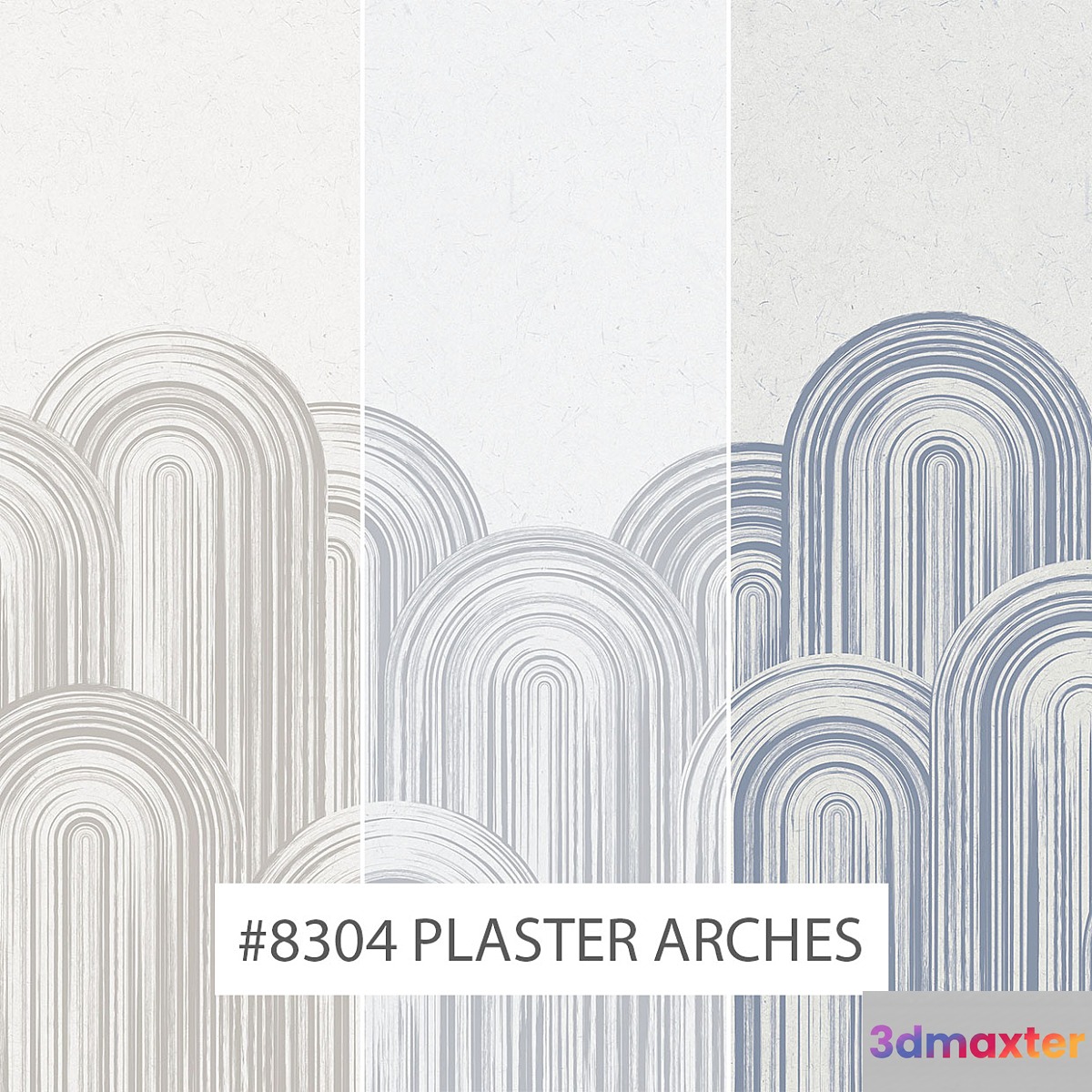 Creativille | wallpapers | 8304 Plaster Arches 3D Max