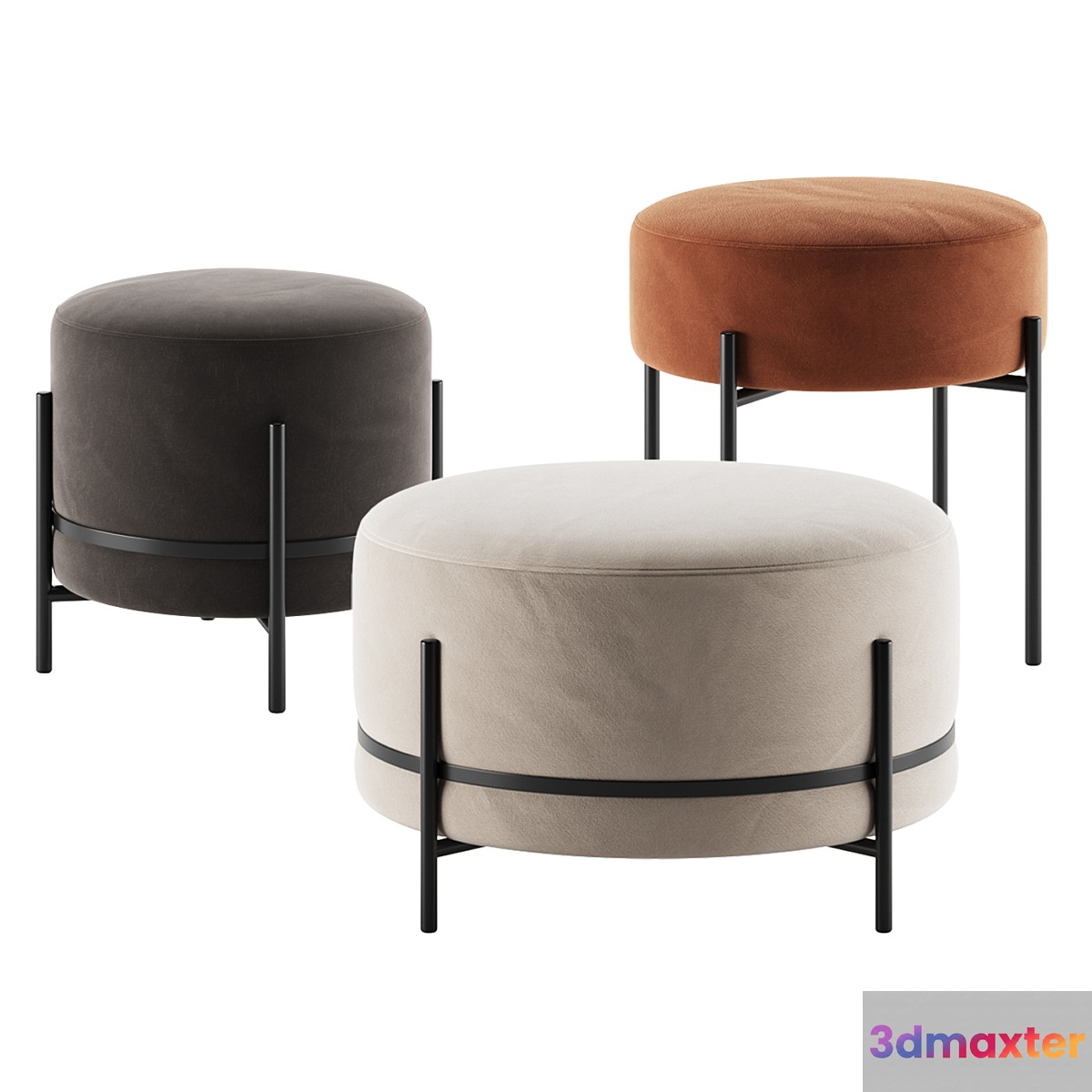 BaBa | Pouf by ISKU 3D Max