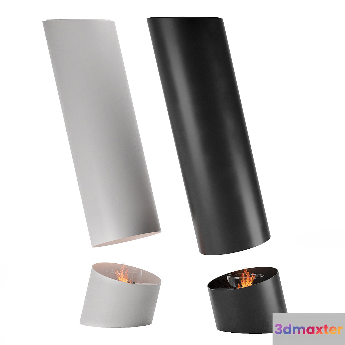 Fireplace Glammfire Counter 13 3D Max