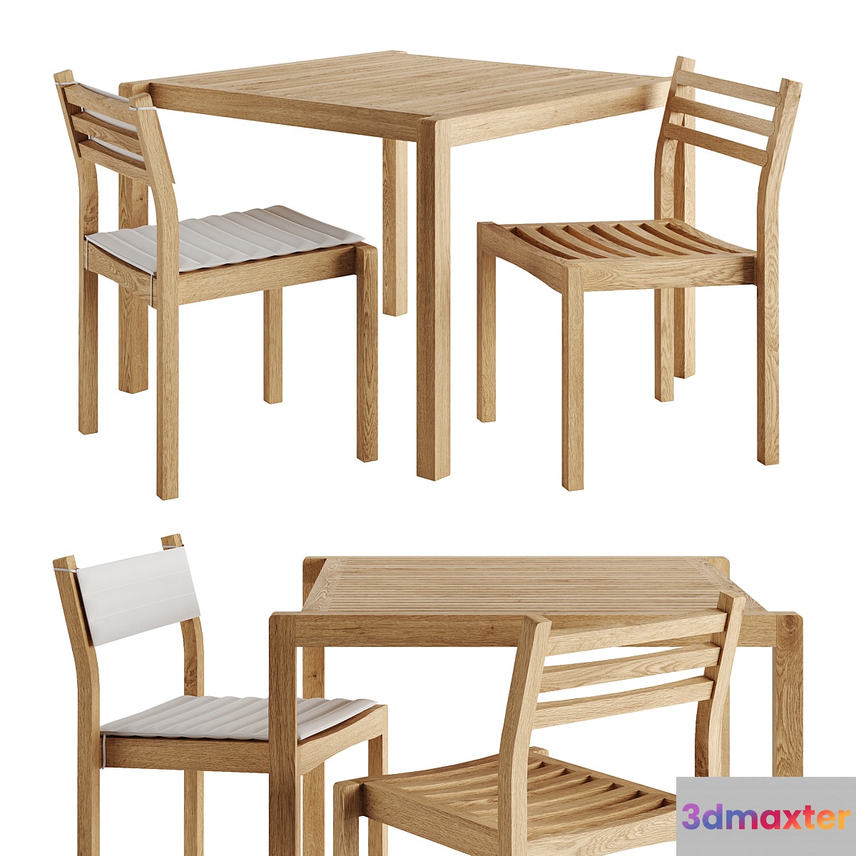 AH902 and AH501 Outdoor Dining Set by Carl Hansen