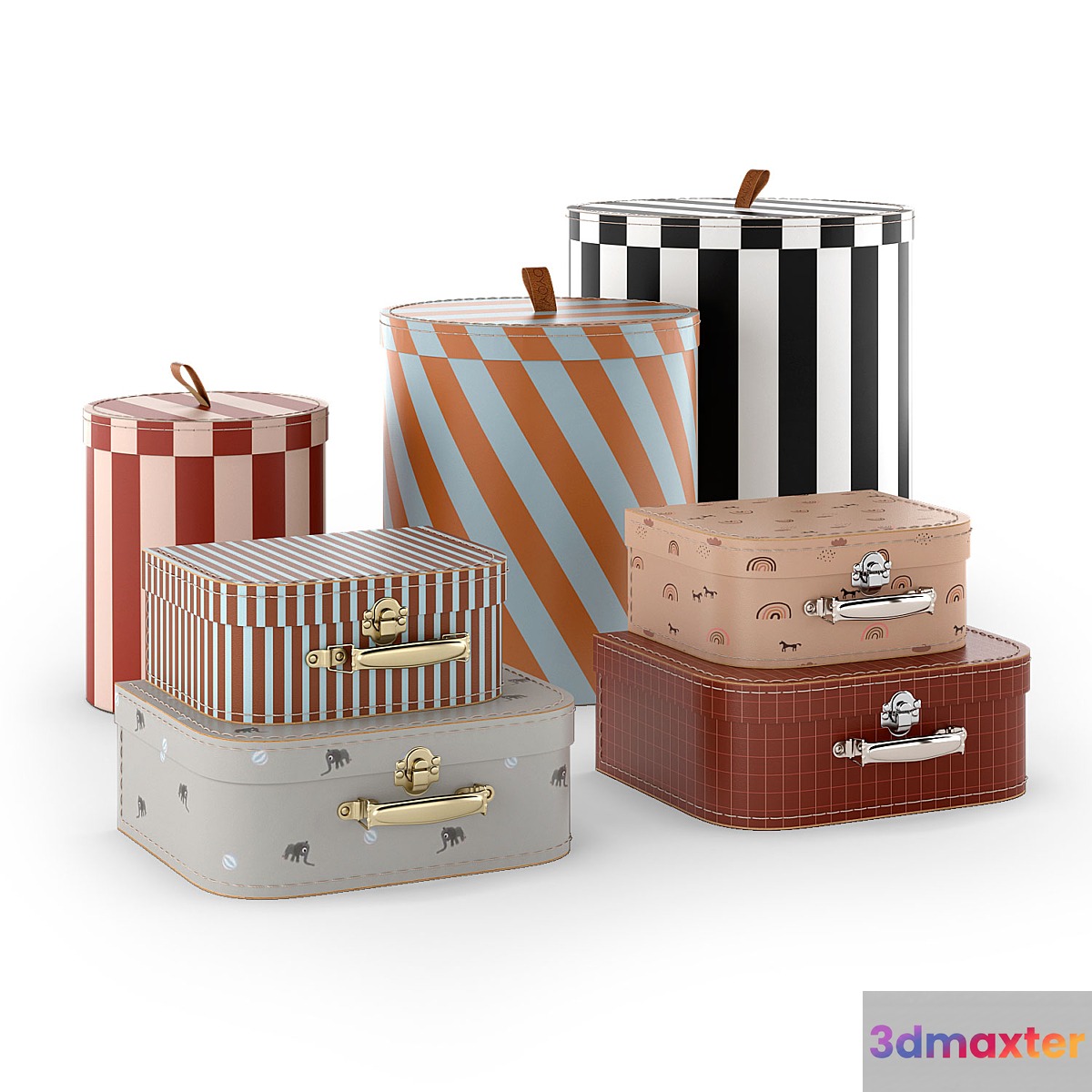 Decor storage cases toy boxes - No.2 3D Max