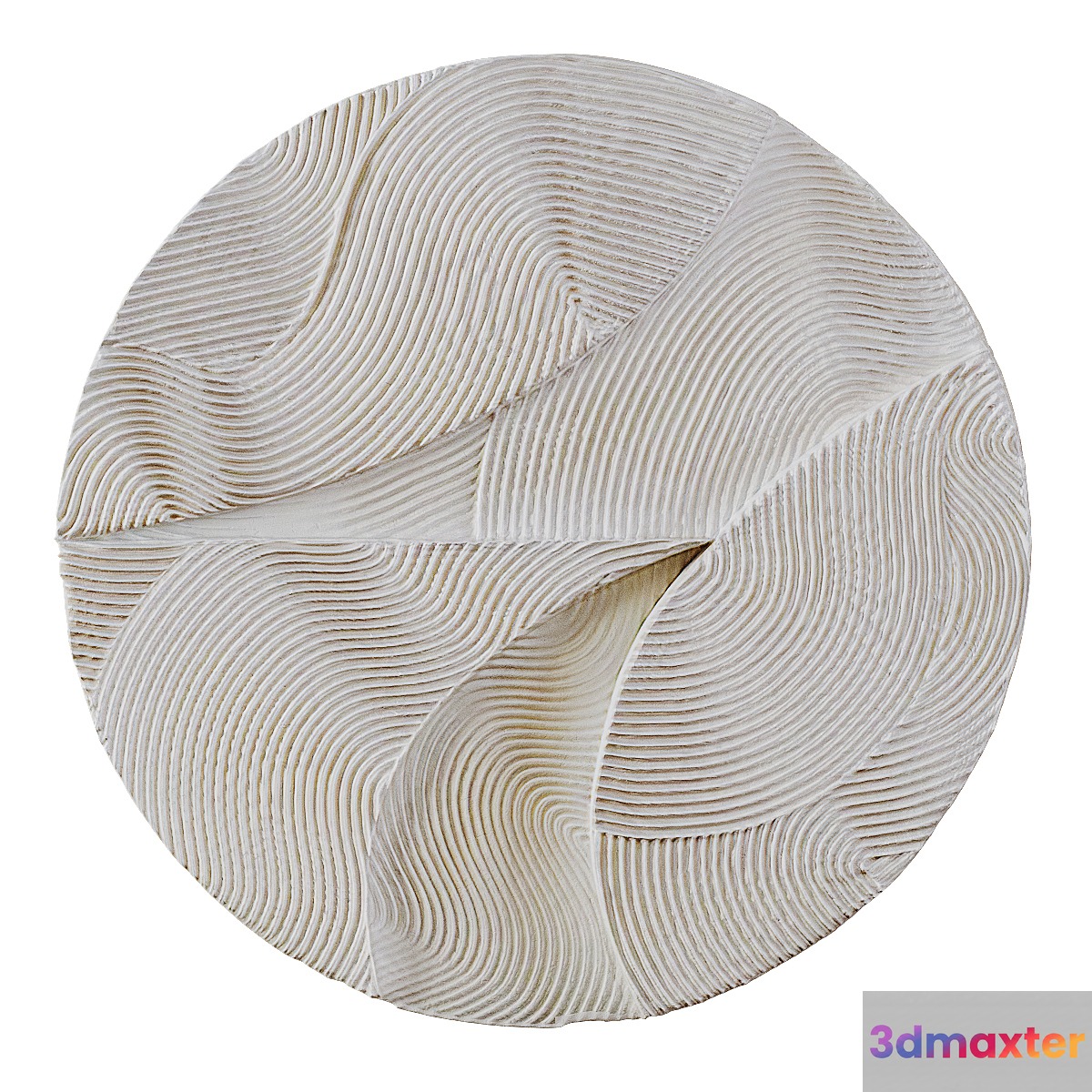 Wall decor WHITE SPHERE RELIEF by Krogh Andersen - No.2 3D Max