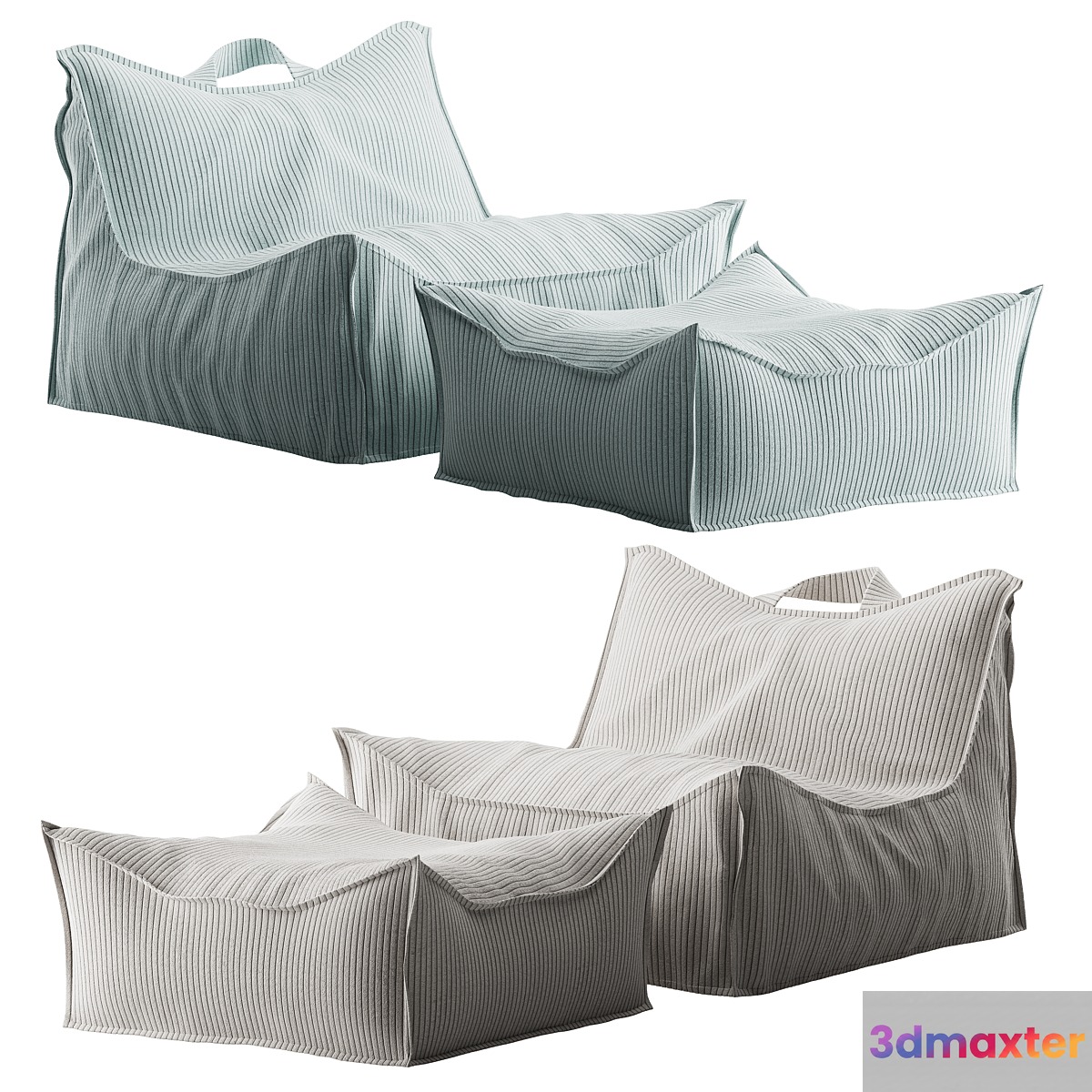 Bag chair 3D Max