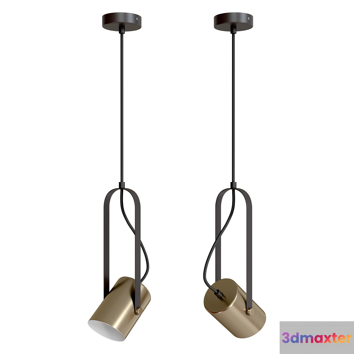 Pendant lamp Freya Elori FR4004PL-01BBS 01WB 3D Max
